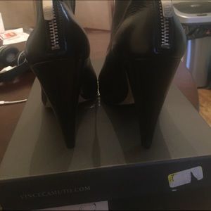 Vince camuto Black peep toe boots